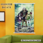 (60X90)BH1478-异世界魔王奴隶魔术 动漫白色塑料...