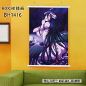 (60X90)BH1416-overlord动漫白色塑料杆挂...