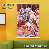 (60X90)BH1794-bilibili 动漫白色塑料杆...