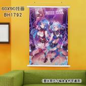 (60X90)BH1792-bilibili 动漫白色塑料杆...