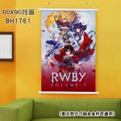 (60X90)BH1761-RWBY 动漫白色塑料杆挂画