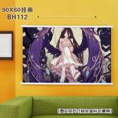 (90X60)BH112-OVERLORD 动漫白色塑料杆挂...