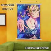 (60X90)BH2190 JOJO 动漫白色塑料杆挂画