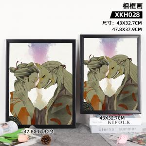 XKH028 怪化猫 动漫 相框画